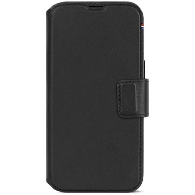 DECODED  Portefeuille d&eacute;tachable 2 en 1 en cuir iPhone 15 Pro Max - Noir
