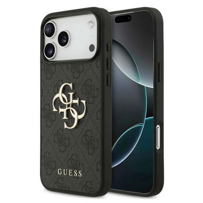 GUESS  Coque 4G Metal Logo Backcover Apple iPhone 17 Pro Max - Noir