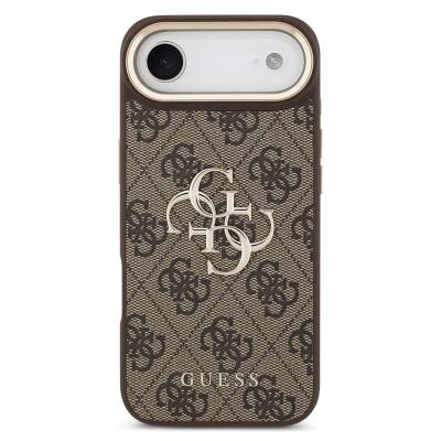 GUESS  Coque 4G Metal Logo Backcover Apple iPhone Air - Gold Edge - Brown