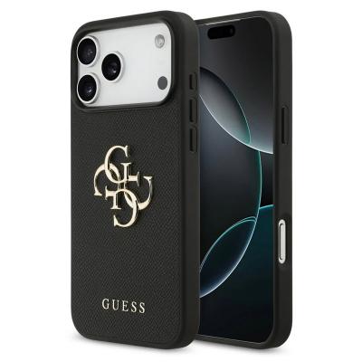 GUESS  Coque Big 4G Logo Grained Apple iPhone 17 Pro Max - Noir
