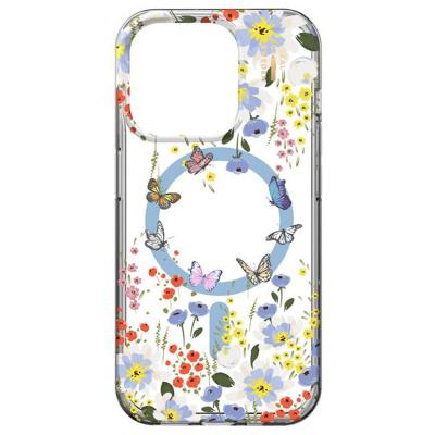 IDEAL OF SWEDEN  Coque Clear MagSafe iPhone 15 Pro - Artistic Garden