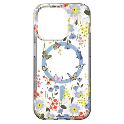 IDEAL OF SWEDEN  Coque Clear MagSafe iPhone 15 Pro Max - Artistic Garden