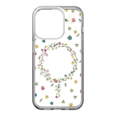 IDEAL OF SWEDEN  Coque Clear MagSafe iPhone 15 Pro - Petite Floral