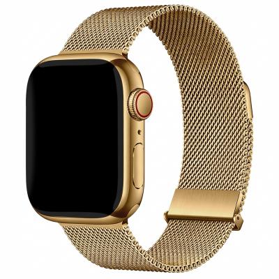 IMOSHION  Bracelet magn&eacute;tique milanais Apple Watch  38/40/41/42 mm - Dor&eacute;