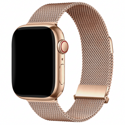 IMOSHION  Bracelet magn&eacute;tique milanais Apple Watch  38/40/41/42 mm - Rose Gold