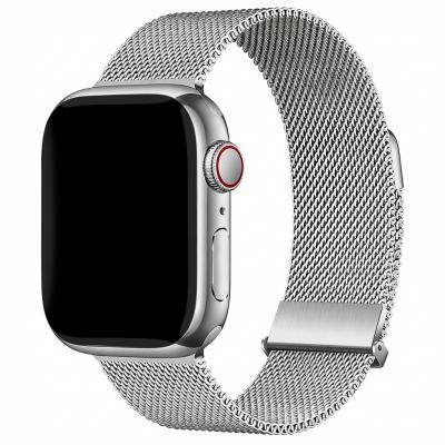 IMOSHION  Bracelet magn&eacute;tique milanais Apple Watch  44/45/46/49 mm - Argent
