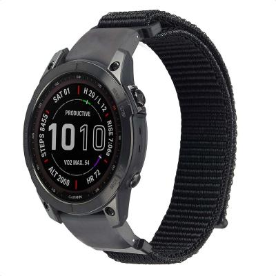 IMOSHION  Bracelet QuickFit&reg; en nylon Garmin Watch  22 mm aansluiting - Noir