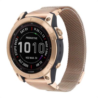 IMOSHION  Bracelet QuickFit&reg; Milanais Garmin Watch  22 mm aansluiting - Rose Gold
