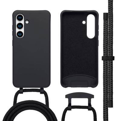 IMOSHION Coque pour Samsung Galaxy S25,Samsung Galaxy S24 en silicone Noir