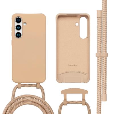 IMOSHION Coque pour Samsung Galaxy S25,Samsung Galaxy S24 en silicone Beige