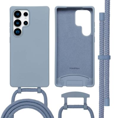 IMOSHION Coque pour Samsung Galaxy S25 Ultra en silicone Cendre Blue
