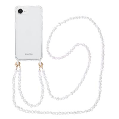 IMOSHION  Coque avec dragonne + bracelet Apple iPhone 16e - Perles C&oelig;urs