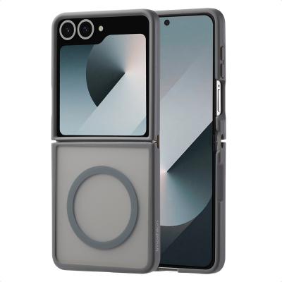IMOSHION  Coque Color Guard avec MagSafe pour Samsung Galaxy Z Flip 7 - Gris - Neuf