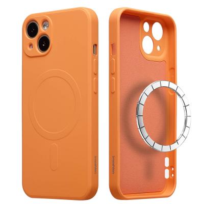 IMOSHION  Coque Couleur avec MagSafe Apple iPhone 13 - Neon Orange