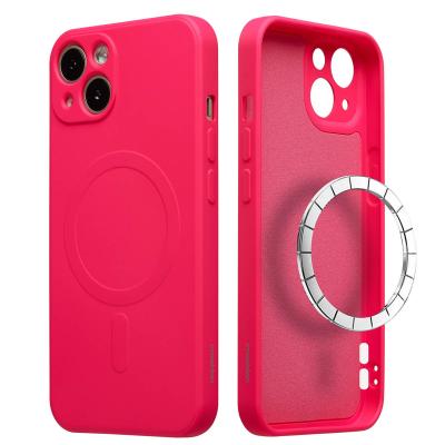 IMOSHION  Coque Couleur avec MagSafe Apple iPhone 13 - Neon Pink