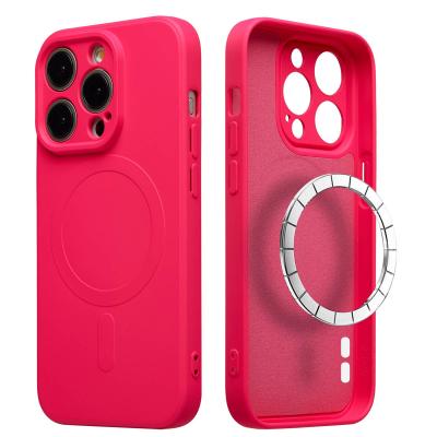 IMOSHION  Coque Couleur avec MagSafe Apple iPhone 15 Pro Max - Neon Pink