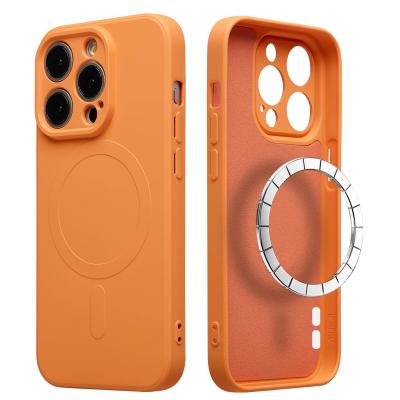 IMOSHION  Coque Couleur avec MagSafe Apple iPhone 15 Pro - Neon Orange