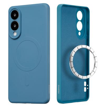 IMOSHION Coque pour Samsung Galaxy S25 Edge TPU Bleu fonc&eacute;
