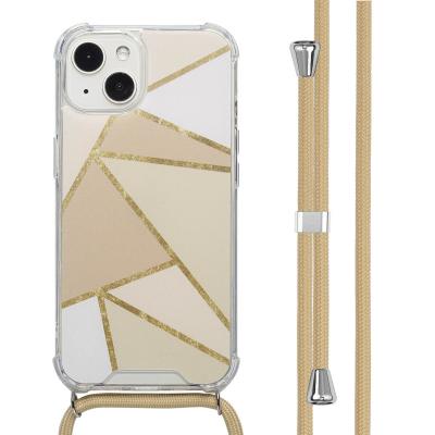 IMOSHION Coque pour iPhone 13 Plastique Beige Graphique