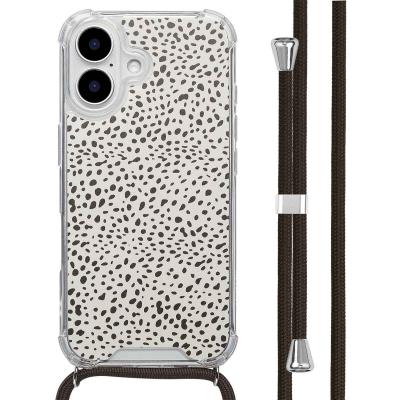 IMOSHION Coque Apple iPhone 16 avec cordon Multicolore 