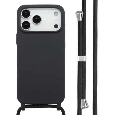 IMOSHION  Coque en silicone avec cordon Apple iPhone 17 Pro Max - Noir