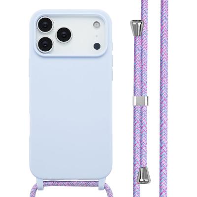 IMOSHION  Coque en silicone avec cordon Apple iPhone 17 Pro Max - Violet