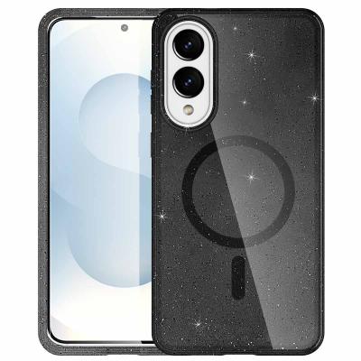 IMOSHION Coque Paillet&eacute;e avec MagSafe Samsung Galaxy S25 Edge Noir 