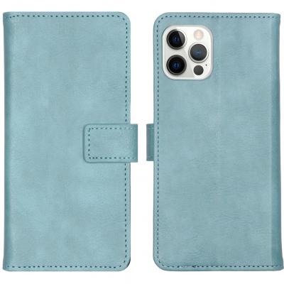 IMOSHION  &Eacute;tui de t&eacute;lephone portefeuille iPhone 12 (Pro) - Bleu clair