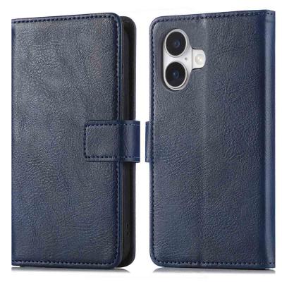 IMOSHION Coque pour iPhone 17 Similicuir Dark Blue