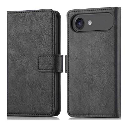 IMOSHION Coque pour iPhone 17 Air Similicuir Noir