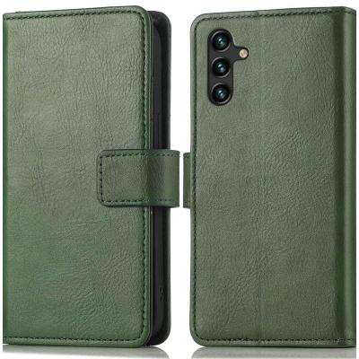 IMOSHION Coque pour Samsung Galaxy A13 (5G),Samsung Galaxy A04s Similicuir Vert
