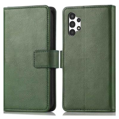 IMOSHION Coque pour Samsung Galaxy A13 (4G) Similicuir Vert