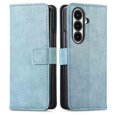 IMOSHION Coque pour Samsung Galaxy Z Fold 7 Similicuir Bleu clair