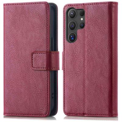 IMOSHION  &Eacute;tui de t&eacute;lephone portefeuille Samsung Galaxy S24 Ultra - Bordeaux