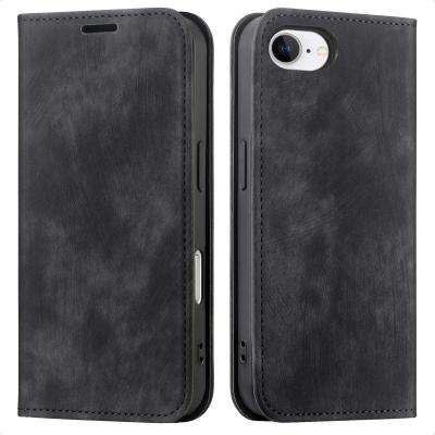 IMOSHION  &Eacute;tui de t&eacute;l&eacute;phone portefeuille Slim Apple iPhone 16e - Noir