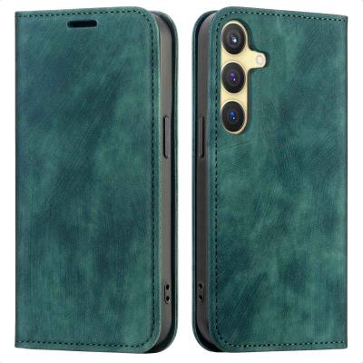 IMOSHION  &Eacute;tui de t&eacute;l&eacute;phone portefeuille Slim Samsung Galaxy S24 / S25 - Vert
