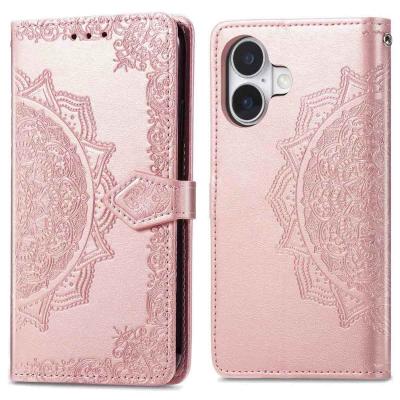 IMOSHION Coque pour iPhone 17 Similicuir Rose