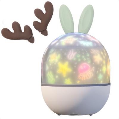 IMOSHION  Projecteur Veilleuse Dreamlight avec Haut-parleur - 10 Rouleaux de Projection - Blanc