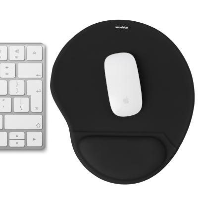 IMOSHION Tapis de souris ergonomique Tapis de souris avec repose-poignet 30 x 25 cm Noir 