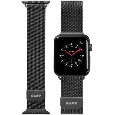 LAUT  Steel Loop Apple Watch 42mm / 44mm / 45mm / 49mm Noir