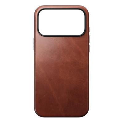  Nomad Coque pour iPhone 17 Pro Max MagSafe en Cuir Horween Antichocs Marron