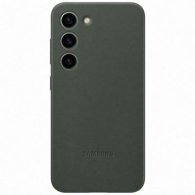 SAMSUNG Coque en cuir -  - Galaxy S23 - Vert - Rigide - Mixte