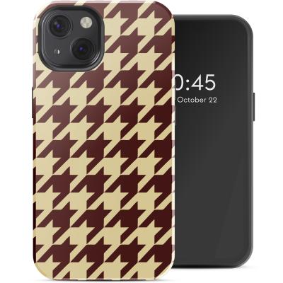 SELENCIA  Coque arri&egrave;re Vivid avec MagSafe Apple iPhone 13 - Pied-de-Poule