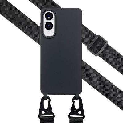 SELENCIA Coque pour Samsung Galaxy S25 Edge en silicone Noir