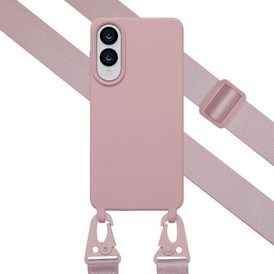 SELENCIA Coque pour Samsung Galaxy S25 Edge en silicone Sand Pink