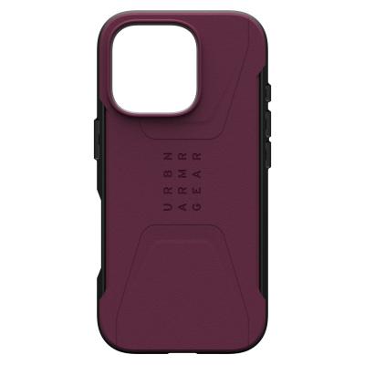 UAG  Coque Civilian MagSafe iPhone 16 Pro - Bordeaux