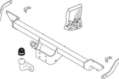 BRINK Attelage ''boule'' D&eacute;montable Avec Outils  481900