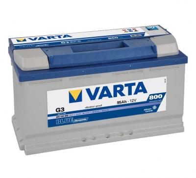 VARTA  G3 Blue Dynamic Batterie Auto, 595402080, 12V, 95 Ah, 800 A
