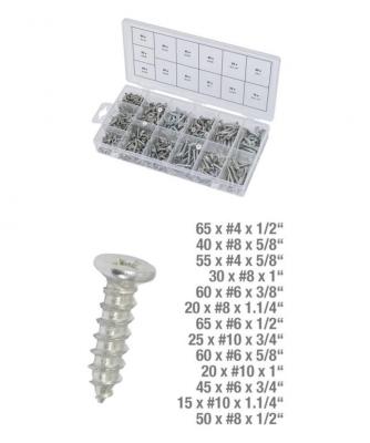 KS TOOLS KSTools 970.0430 Assortiment de Vis Autotaraudeuses Bois 550 Pcs