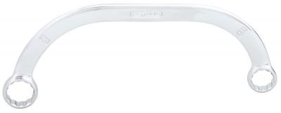 KS TOOLS  cl&eacute;s polygonales demi-lune chromeplus, 19x22mm